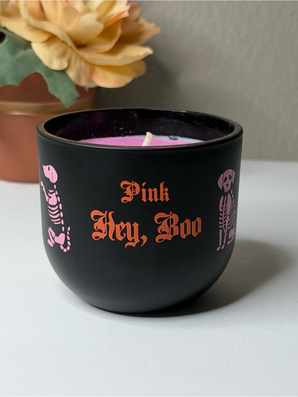 Victoria’s Secret PINK “Hey, Boo” Halloween Scented Candle Rare & HTF